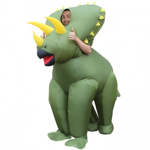 Inflatable triceratops costume - inflatable,